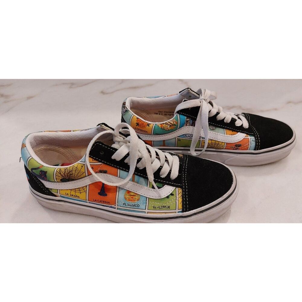 Vans "Loteria Old Skool" Sneakers (Multi/True White) Skate Women Sz 6 / Mens 4.5 - Picture 5 of 8